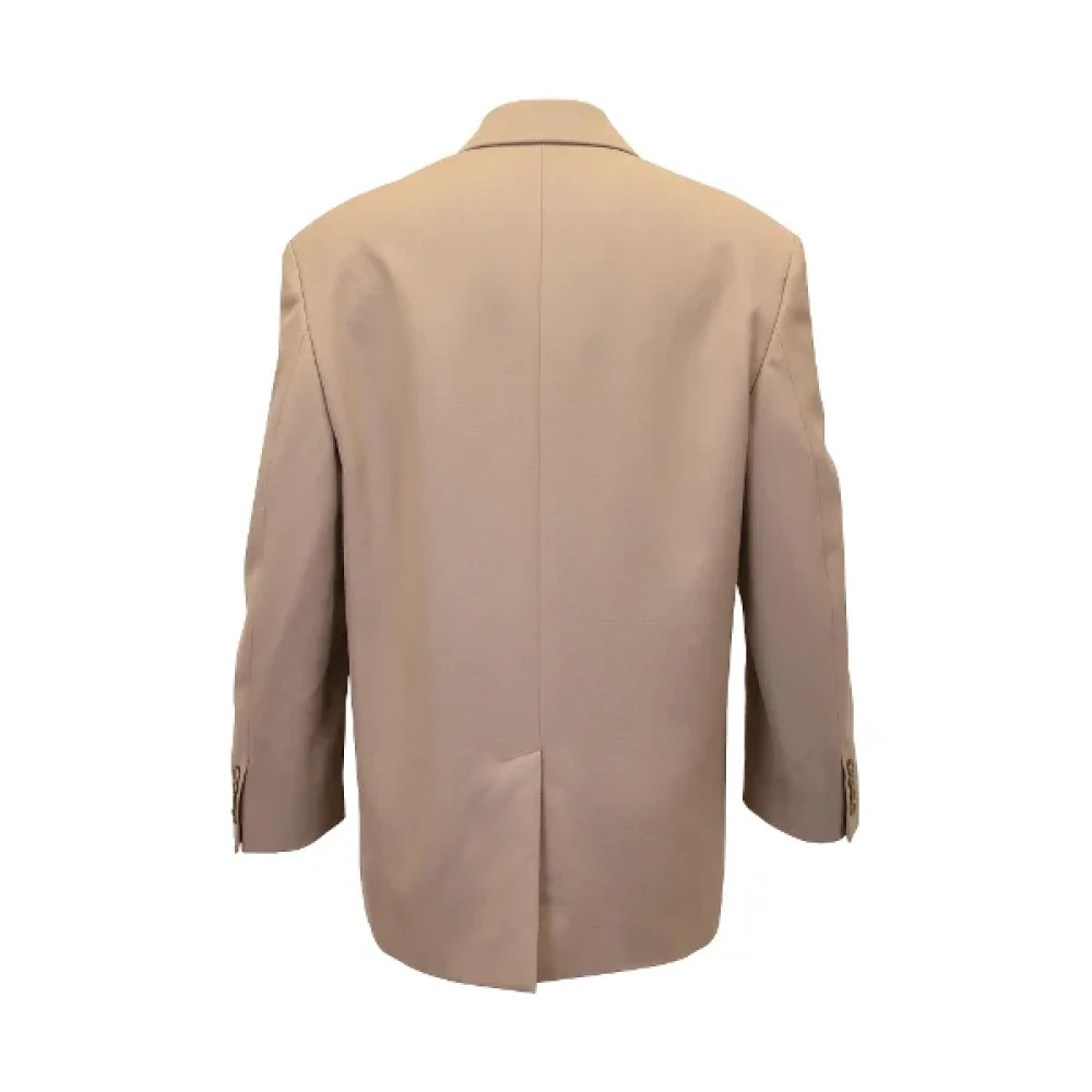 Acne Studios Pre-owned Polyester outerwear Beige Dames