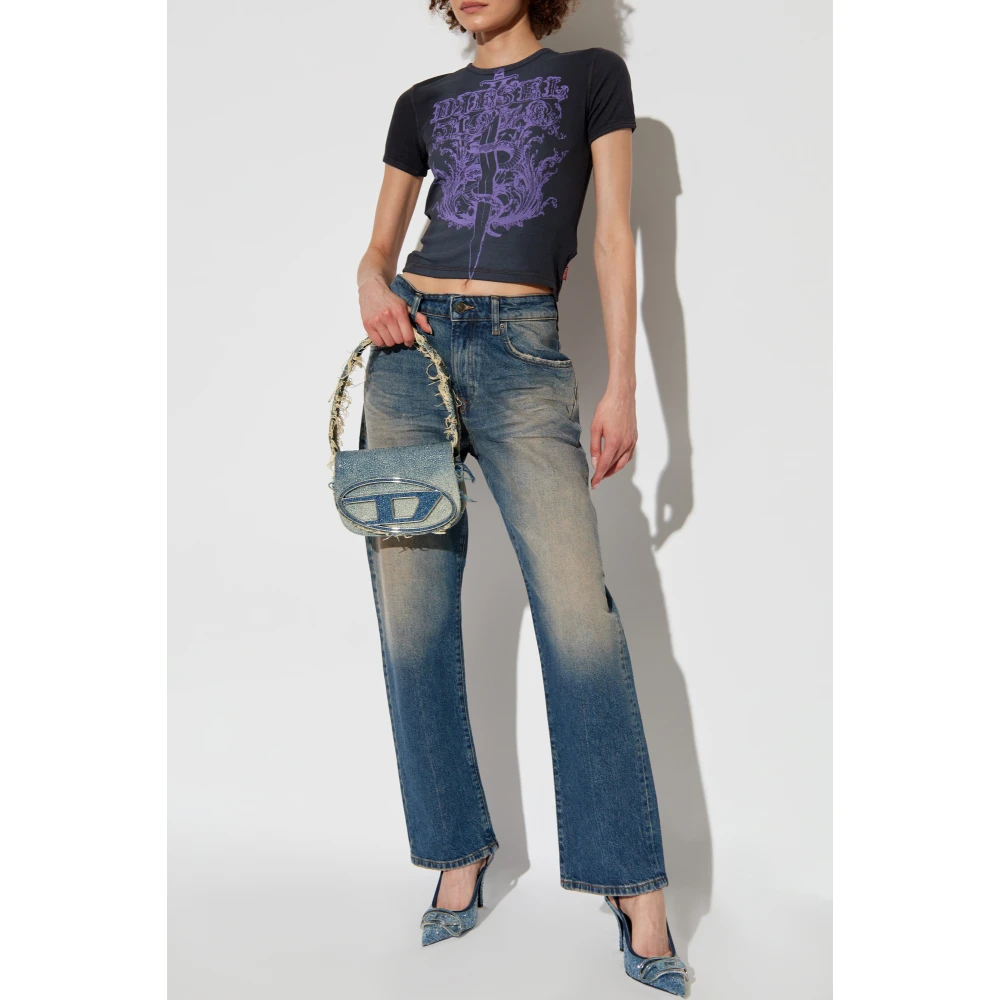 Diesel Top T-Ele-Long-P1 Gray Dames