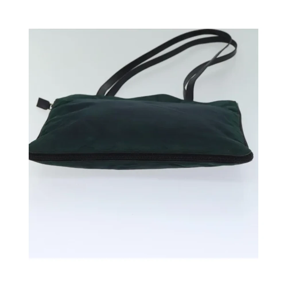 Prada Vintage Pre-owned Nylon prada-bags Green Dames