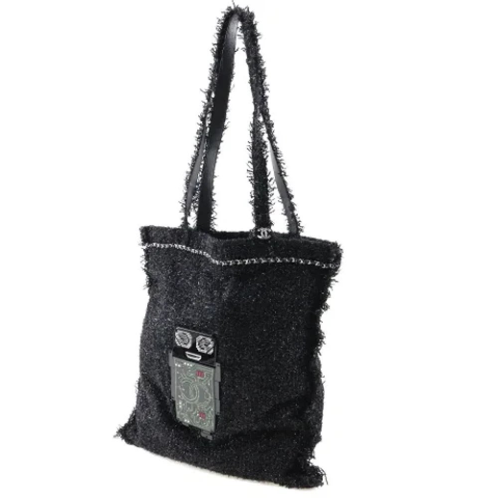 Chanel Vintage Pre-owned Fabric totes Black Dames