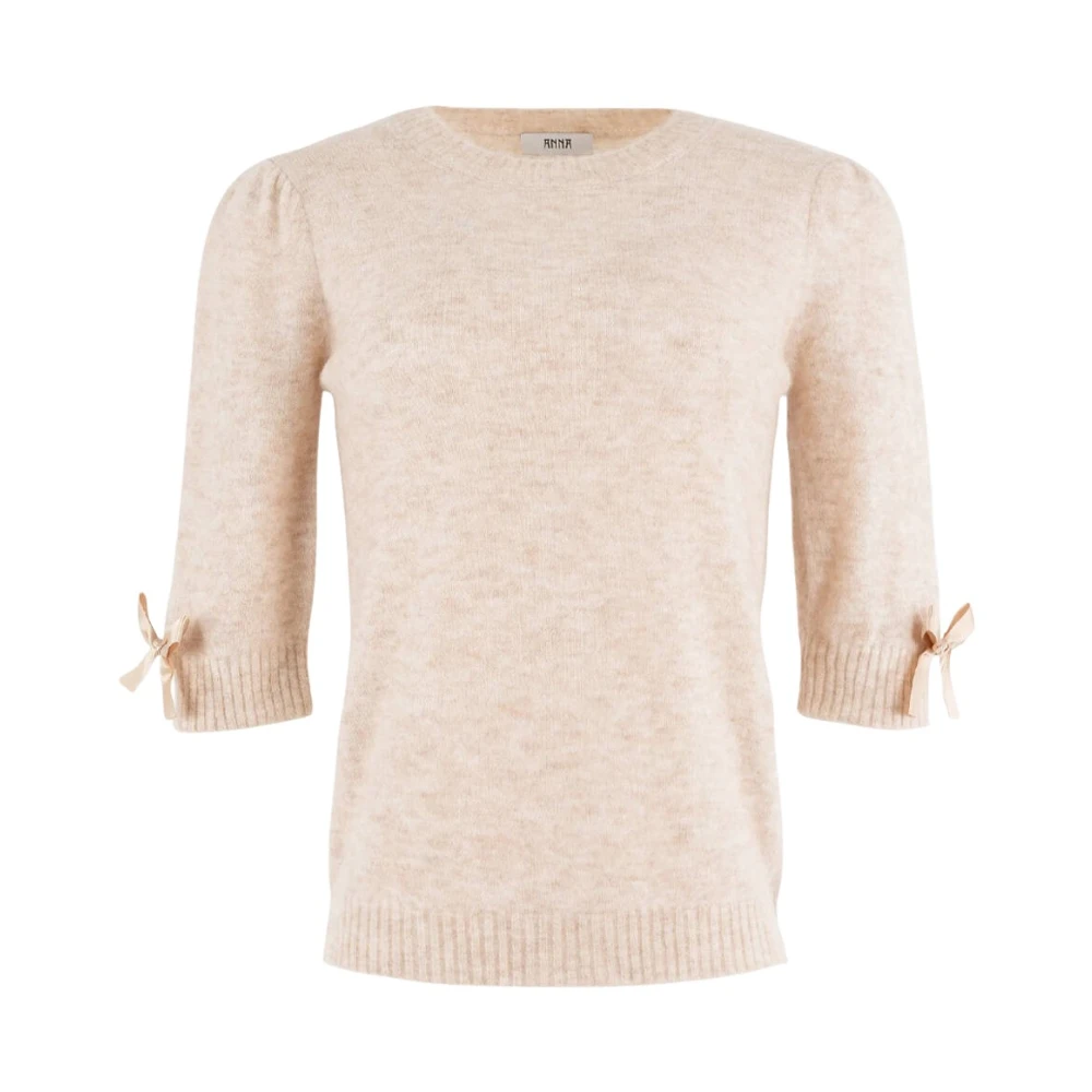 Anna Van Toor Stijlvolle Pullover Sweater Beige Dames