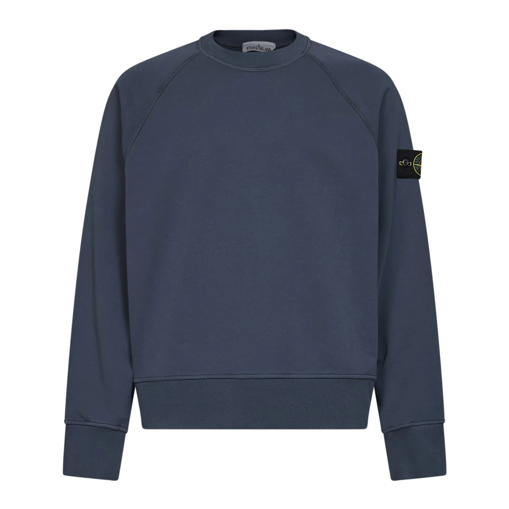 Stone Island Blue Sweatshirts, Male, Xl, Ghost Crew Sweatshirt