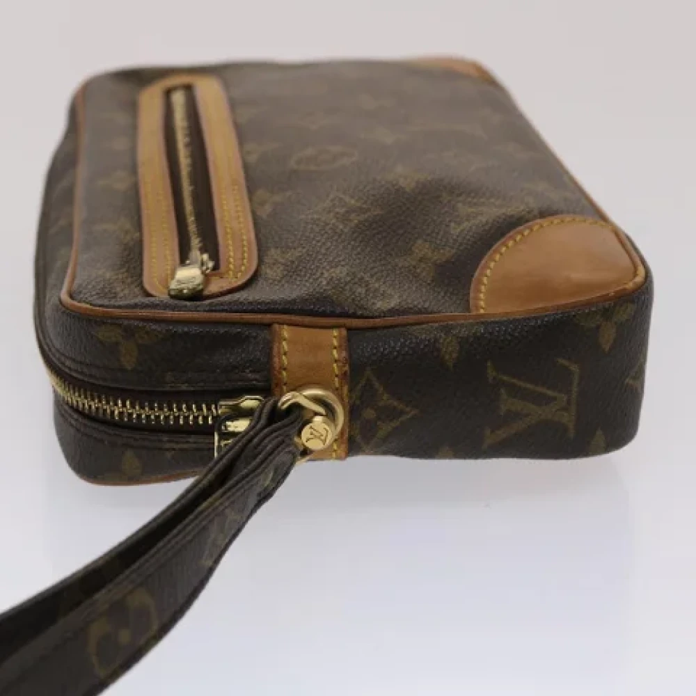 Louis Vuitton Vintage Pre-owned Canvas clutches Brown Dames