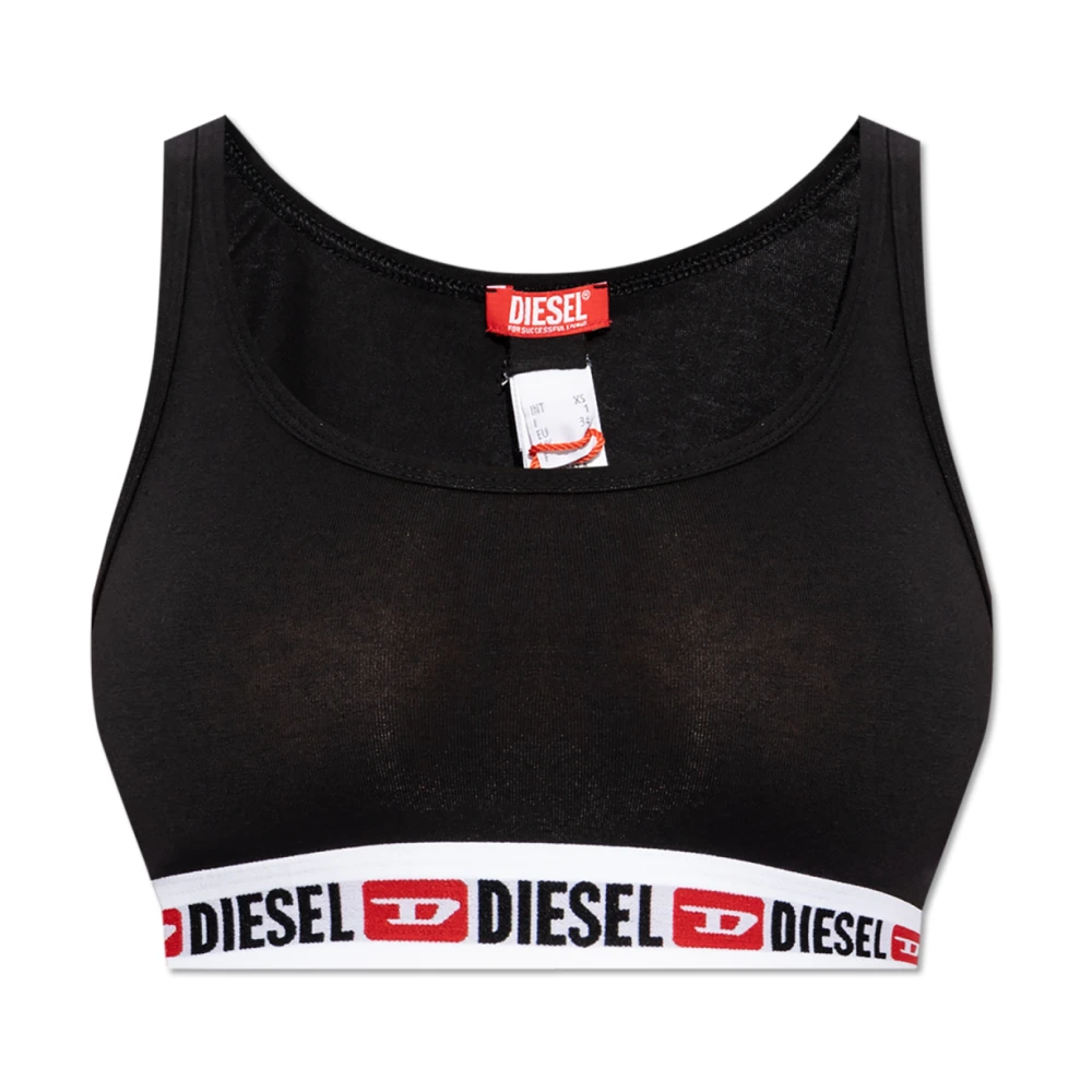 Diesel Bra Ufsb-Cotton-Bralette Black Dames