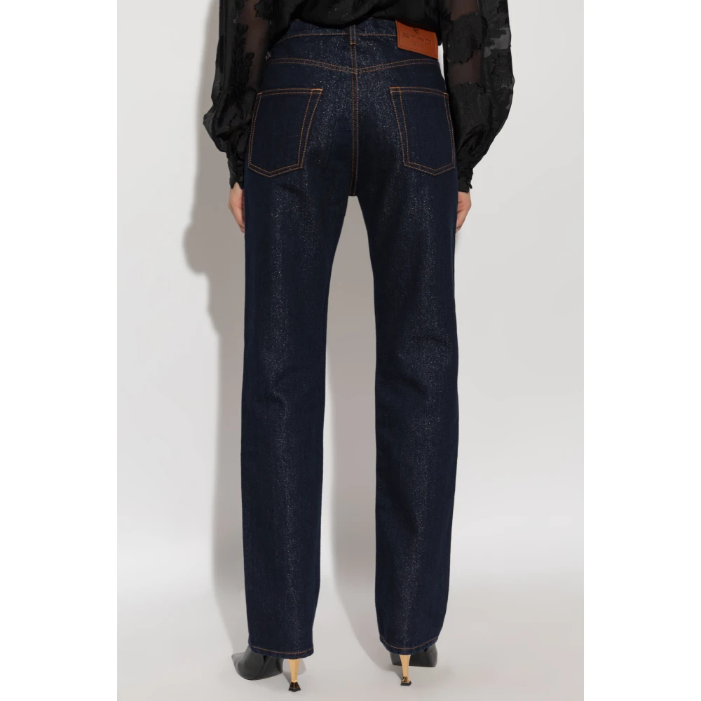 ETRO Straight-leg jeans Blue Dames