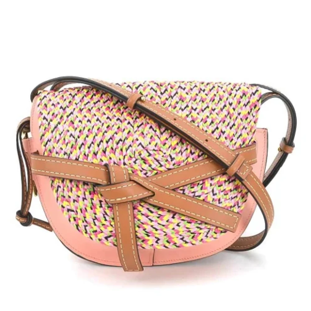Loewe Pre-owned Fabric shoulder-bags Beige Dames