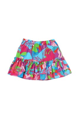 jupe-a-volants-coloree-imprime-floral