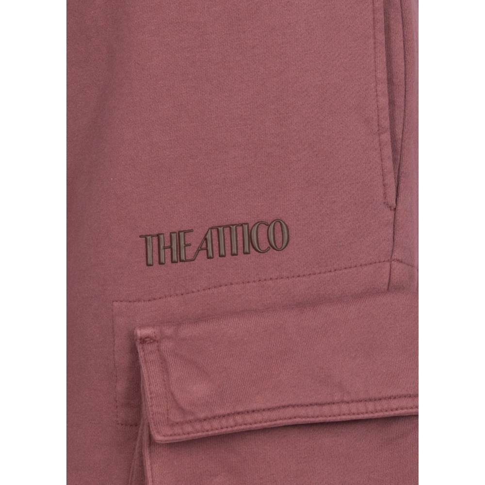 The Attico Paarse Cargo Broek met Koord Purple Dames
