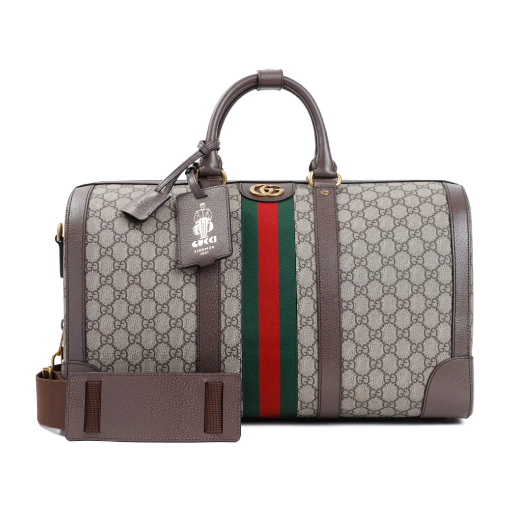 Gucci Savoy medium weekendtas Beige Heren