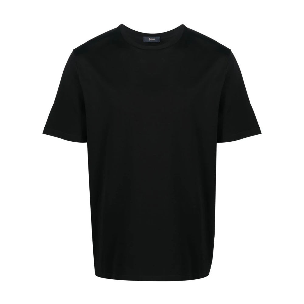 Herno - Tops > T-Shirts - Black - Herno - Modalova