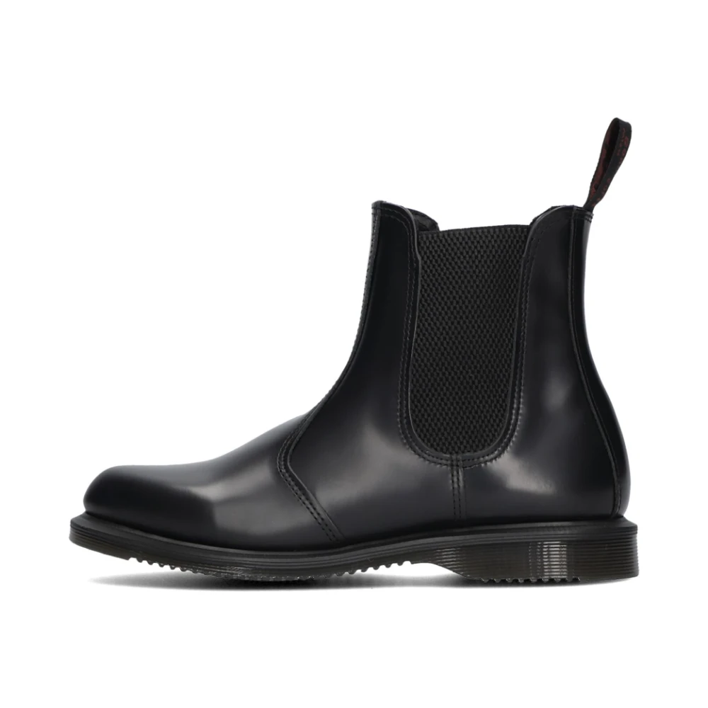 Dr. Martens Kvinno Svart Skor Dam, 37 Eu, Läder, Klassiska Chelsea Boots Flora I Läder
