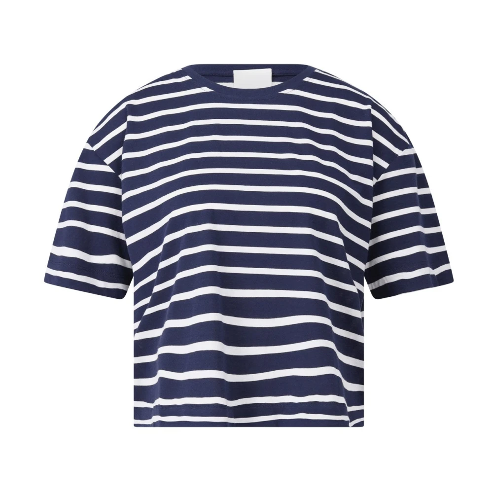 Allude Gestreept Cropped Top White Dames