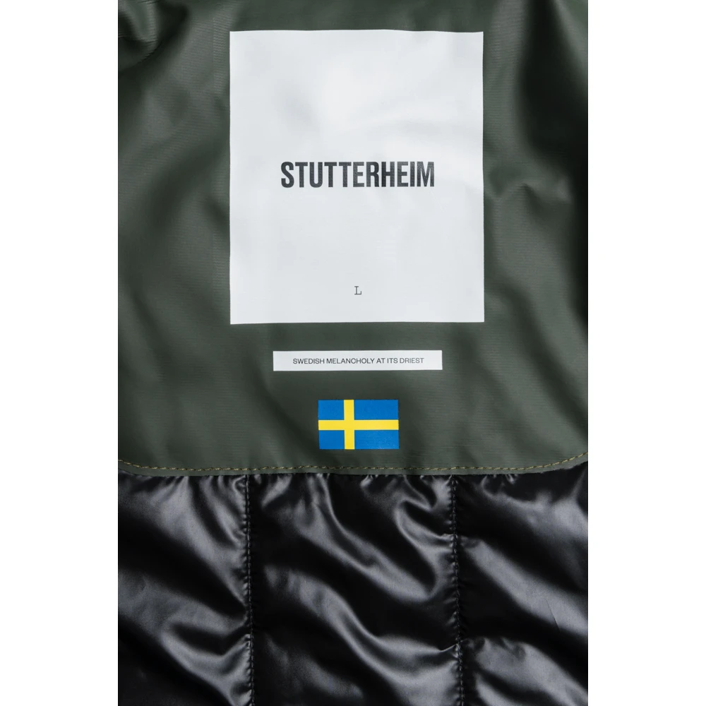 Stutterheim Waterdichte Winter Overshirt Jas Green Heren