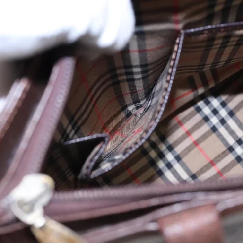 Burberry Vintage Pre-owned Leather totes Brown Dames