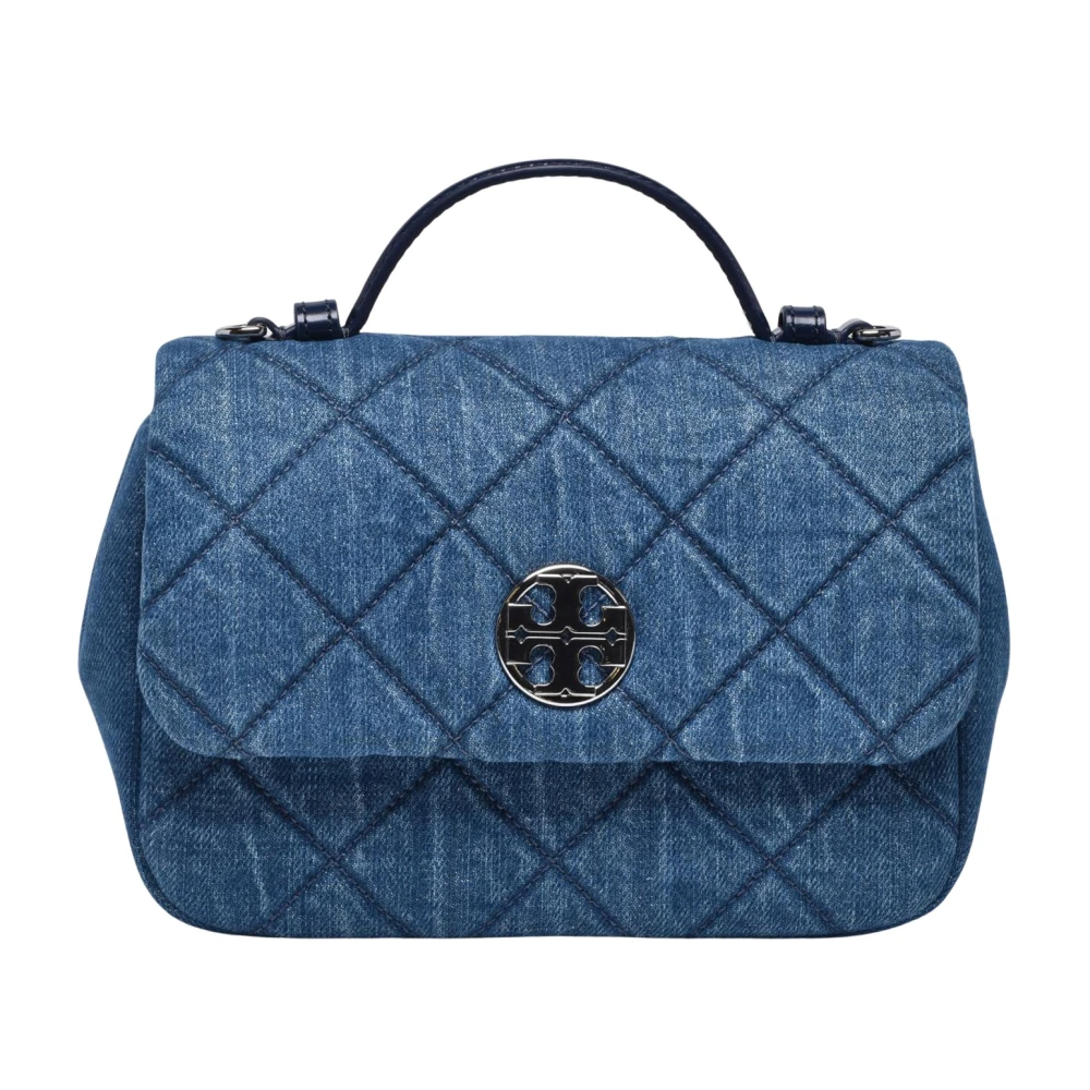 Tory Burch Women's Blue Handbags, One Size, Willa Denim Mini Bag