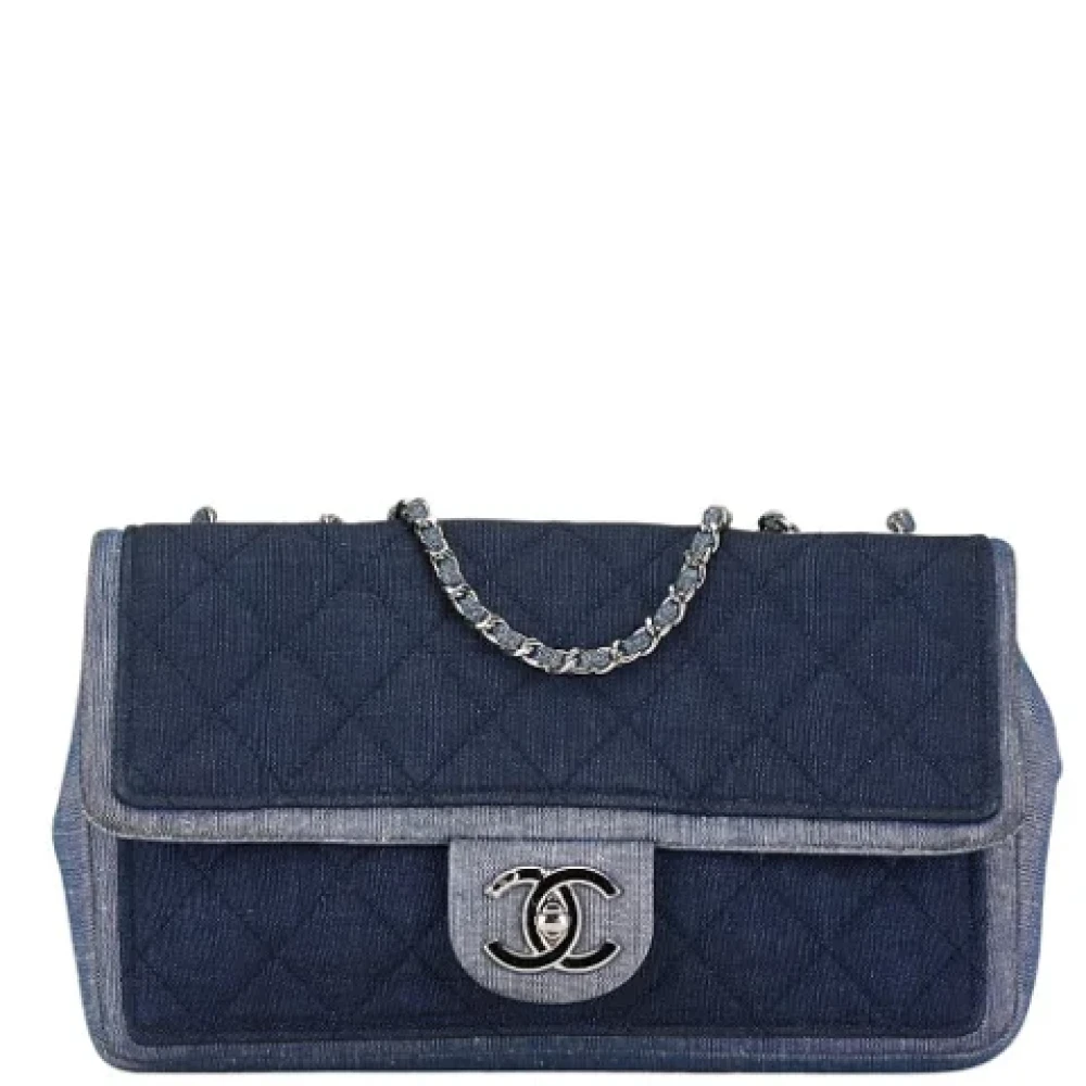 Chanel Vintage Pre-owned Denim chanel-bags Blue Dames
