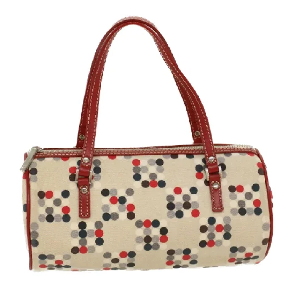 Burberry Vintage Pre-owned Fabric handbags Beige Dames