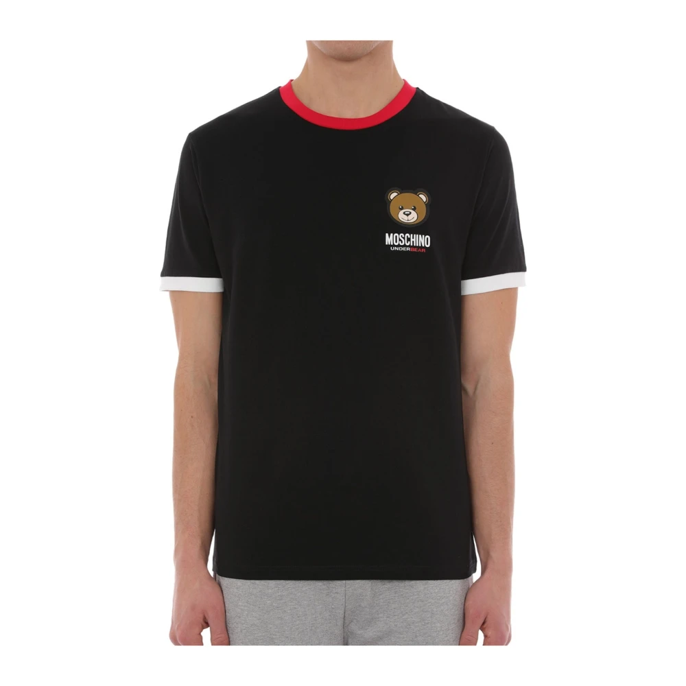 Moschino Homme Noir Tops, Taille: M T-Shirt Underbear Logo En Jersey Stretch