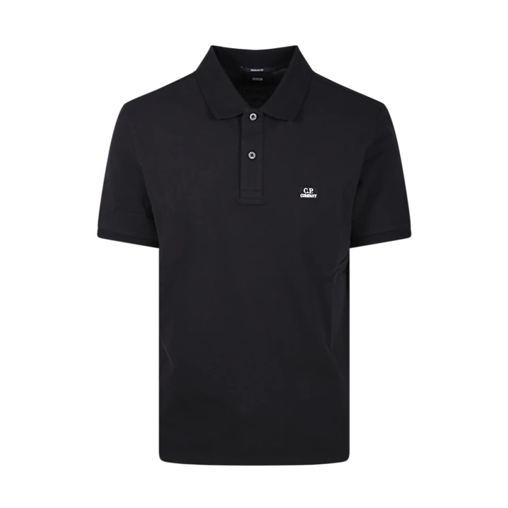 C.P. Company Zwarte Regular Polo Shirt Zwart Heren