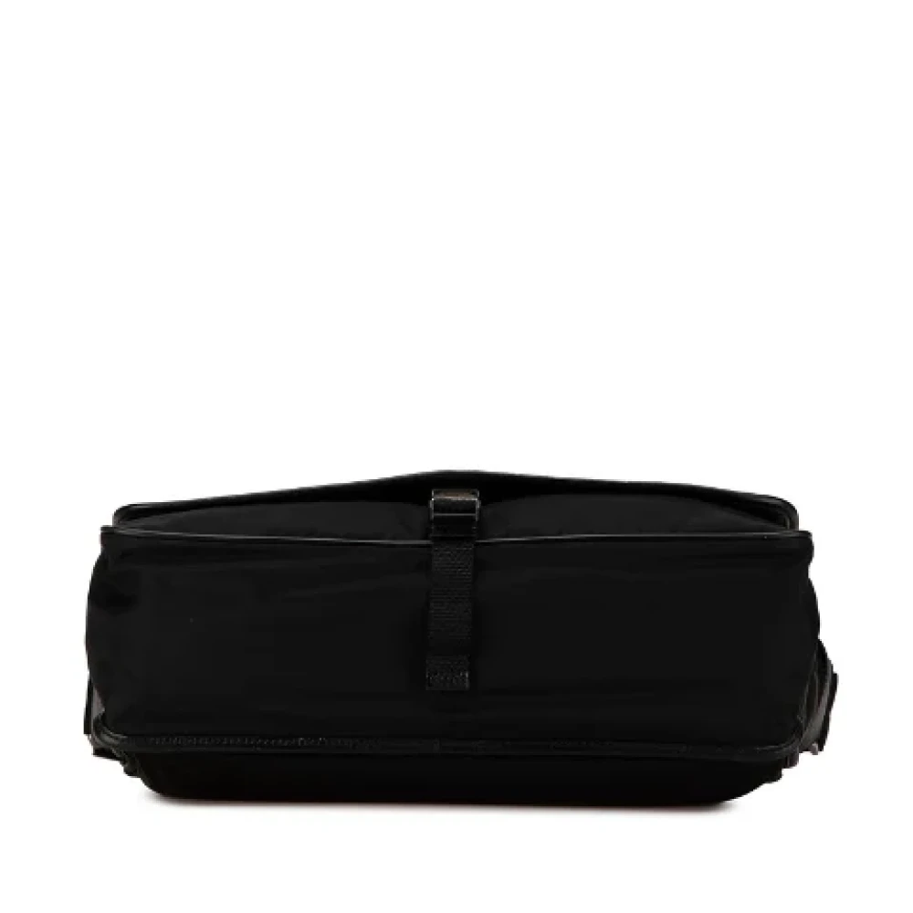 Prada Vintage Pre-owned Canvas crossbody-bags Black Dames