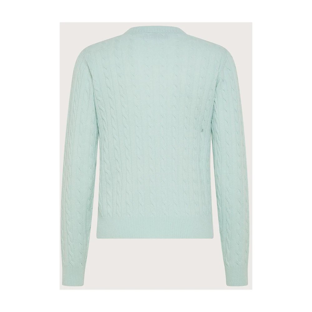 Seventy Slim Fit Kabelgebreide Trui voor Moderne Vrouwen Green Dames
