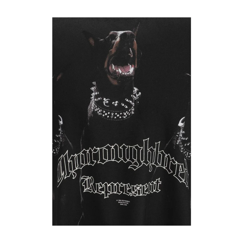 Represent Maxi Print Tee Black Heren