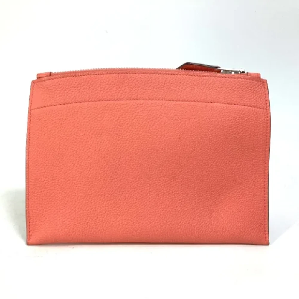 Hermès Vintage Pre-owned Leather pouches Pink Dames