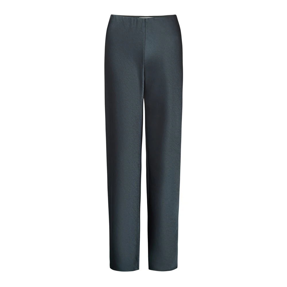 Vince Women's Green Fluid Satin Bias Pant - Straight Trousers - M - Trousers
