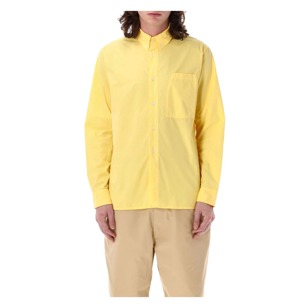 Pop Trading Company Shirts Yellow Heren