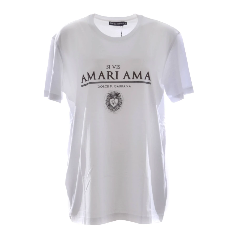 Dolce & Gabbana Dames T-shirt met korte mouwen White Dames