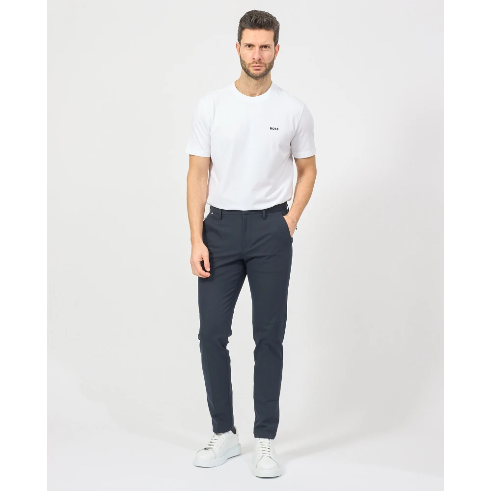 Hugo Boss Blauwe Slim Fit Broek Kaito Blue Heren