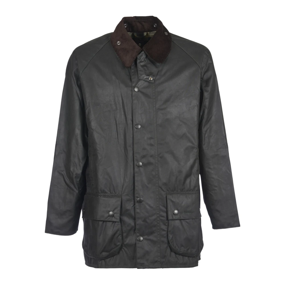 Barbour Jacka med kontrasterande krage Green, Herr