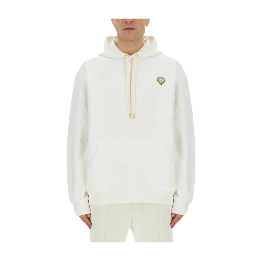 Casablanca Regenboog Hart Sweatshirt White Heren