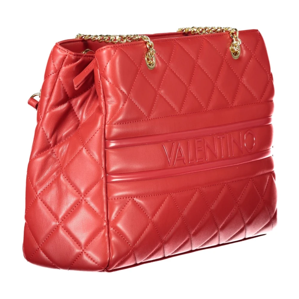 Valentino by Mario Valentino Rode Schoudertas met Kettingriem Red Dames
