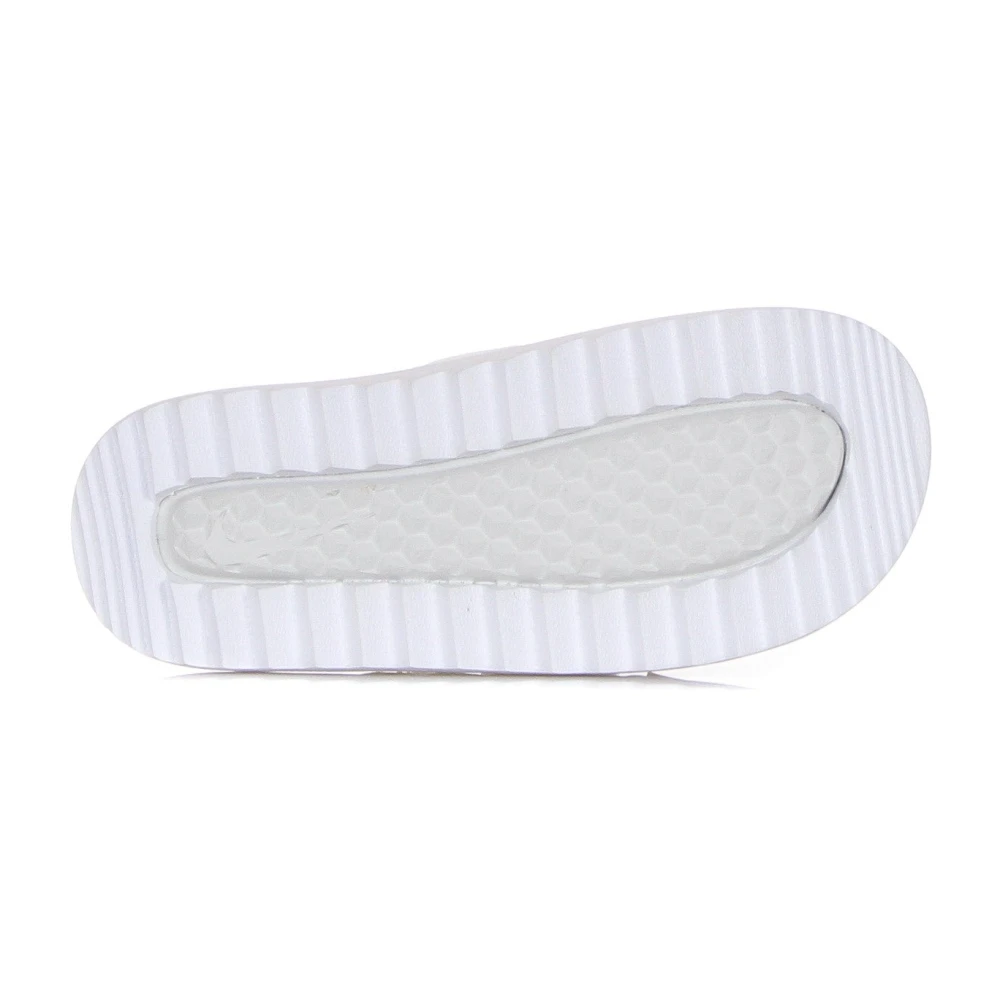 Nike Asuna Slide Pantoffels in Dust Wit White Dames