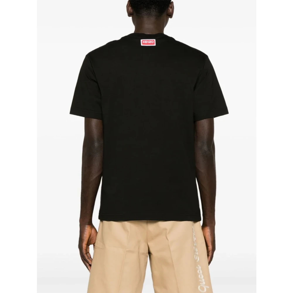 Kenzo Zwarte Tiger Varsity T-shirts en Polos Black Heren