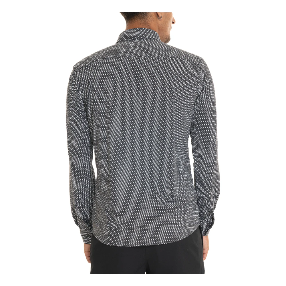 Boss Casual Shirt met Logo Fantasy Black Heren