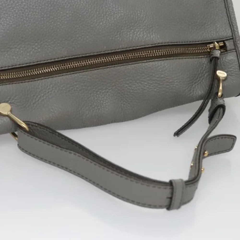 Bally Pre-owned Leather handbags Gray Dames