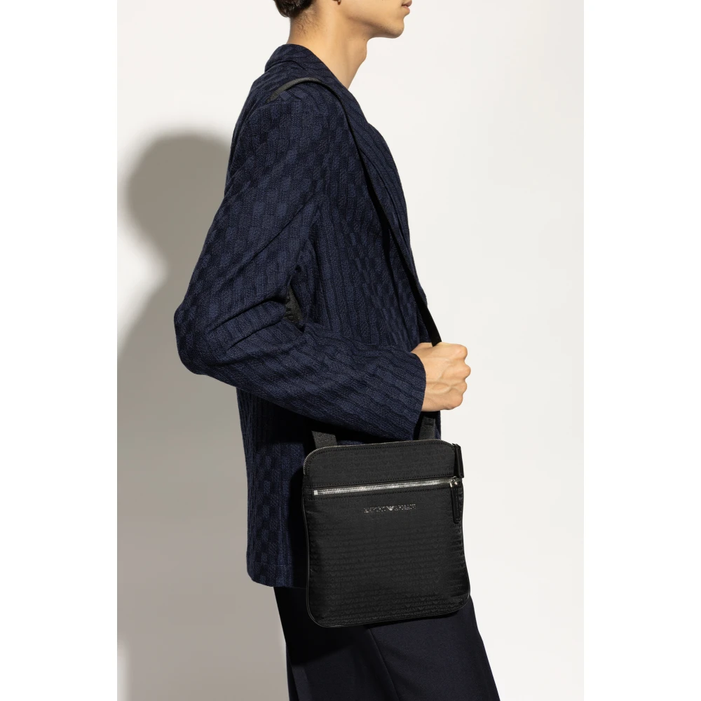 Emporio Armani Schoudertas Black Heren
