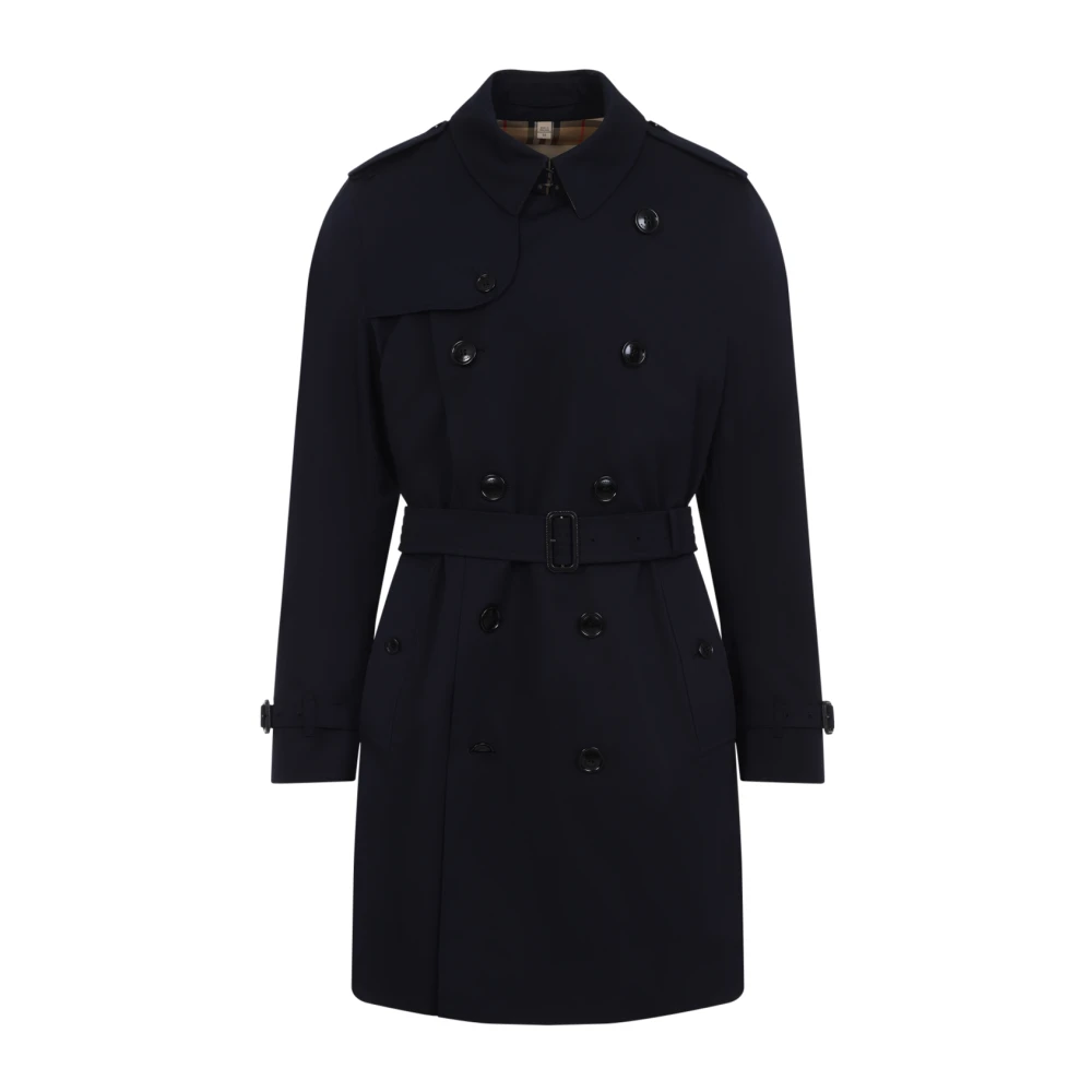 Burberry Blauwe Jas voor Mannen Blue Heren