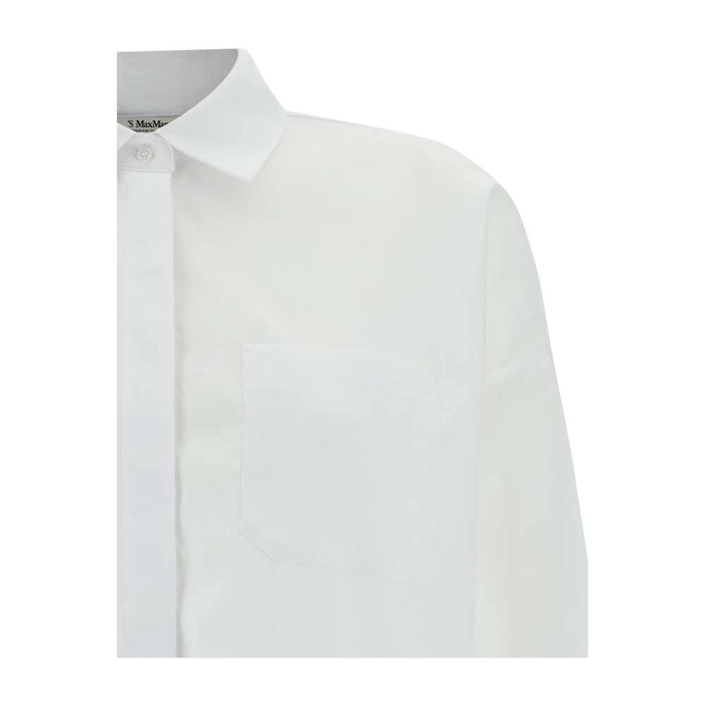 Max Mara Witte Lodola Overhemden White Dames
