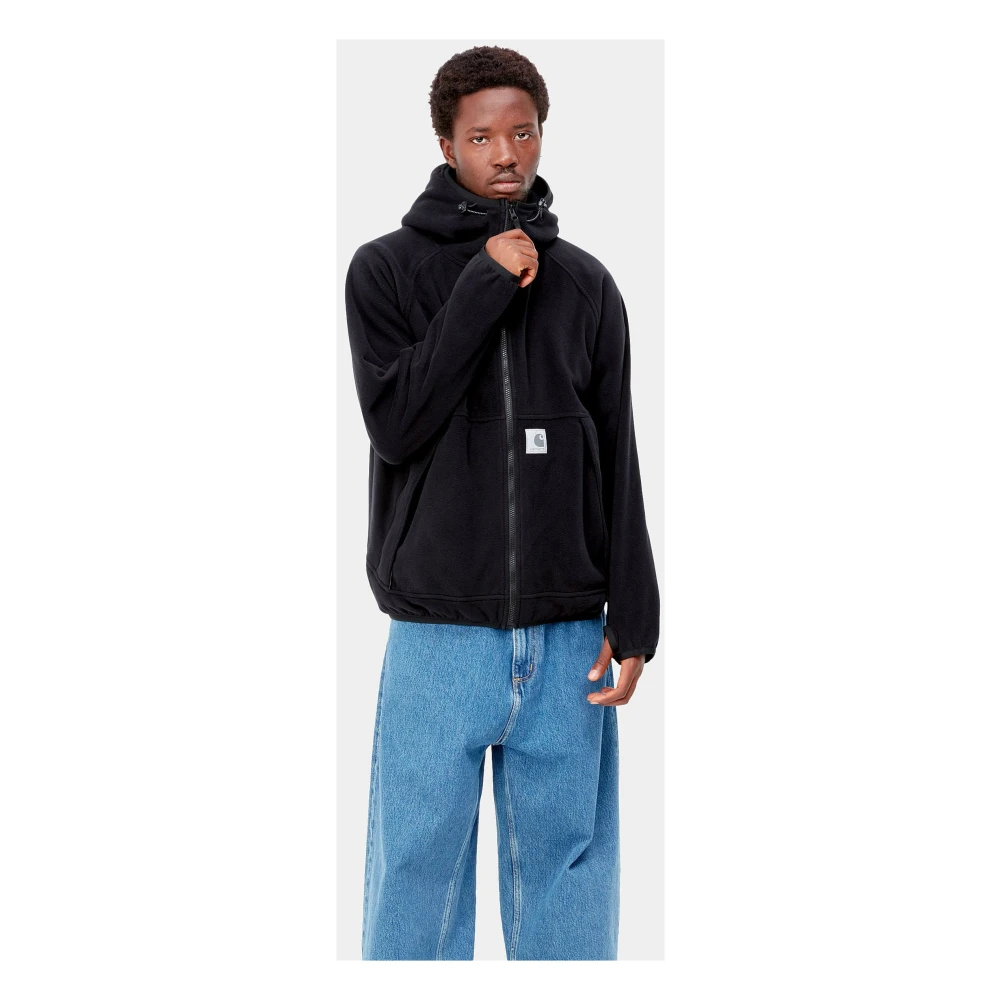 Carhartt WIP South Jacket met Polartec Fleece Black Heren