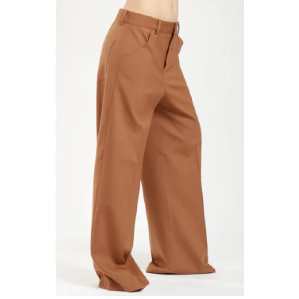 Philosophy di Lorenzo Serafini Wollen broek Brown Dames