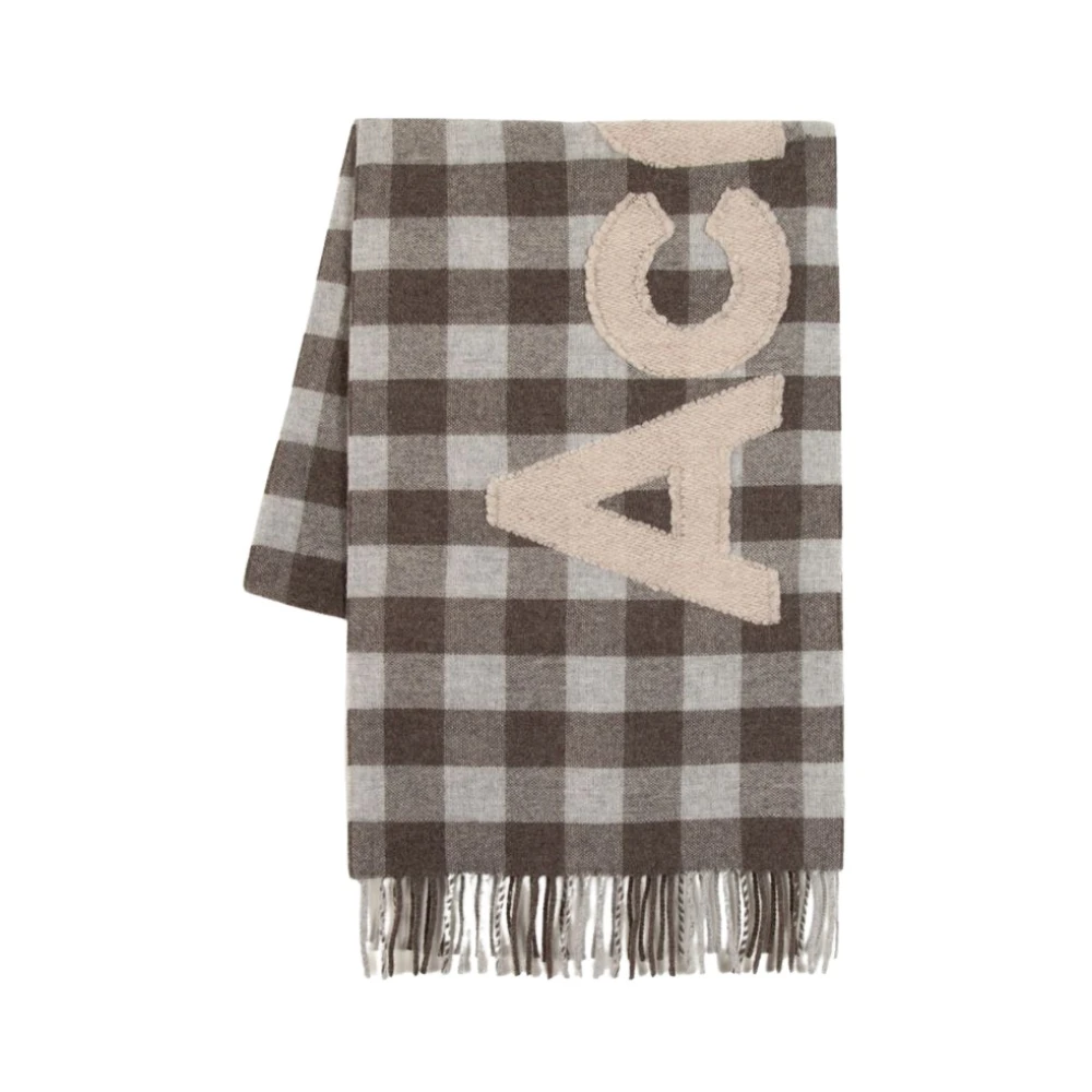 Acne Studios Wollen Winter Sjaal Bruin Brown Unisex