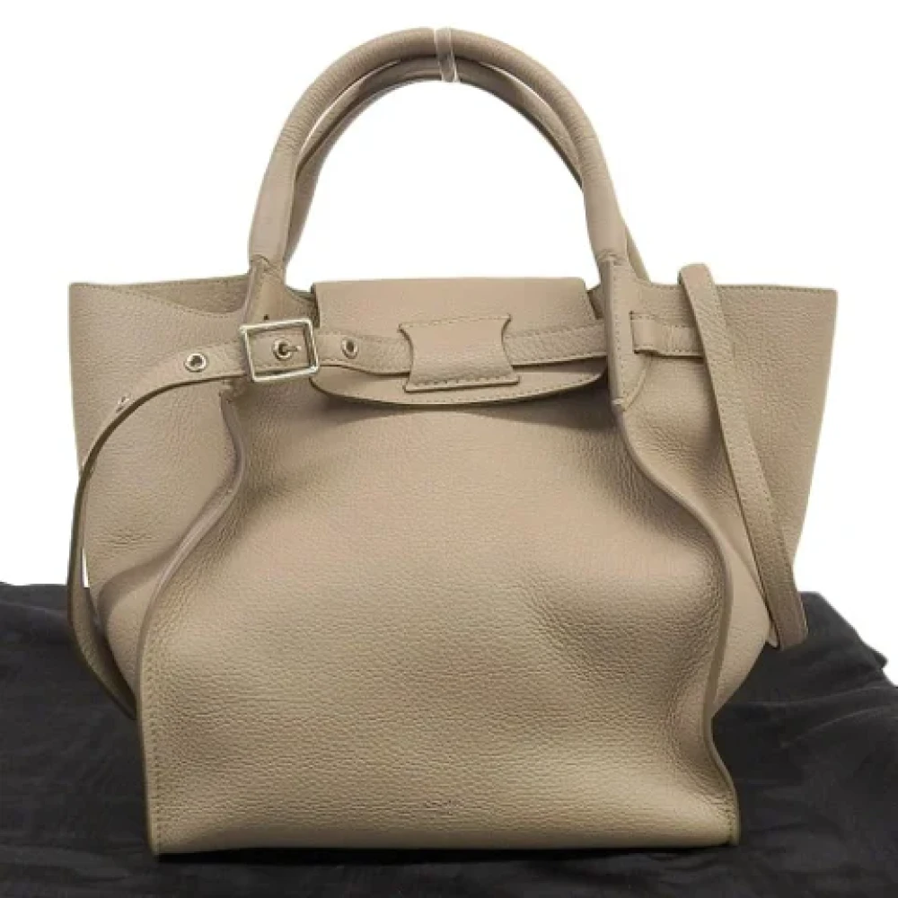 Celine Vintage Pre-owned Leather celine-bags Beige Dames