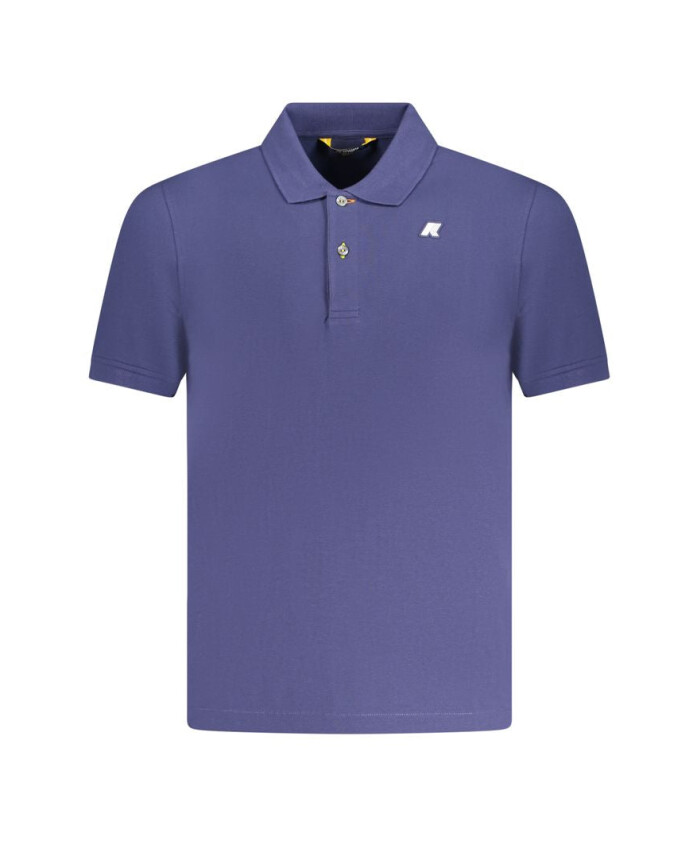polo-en-coton-bleu-avec-logo