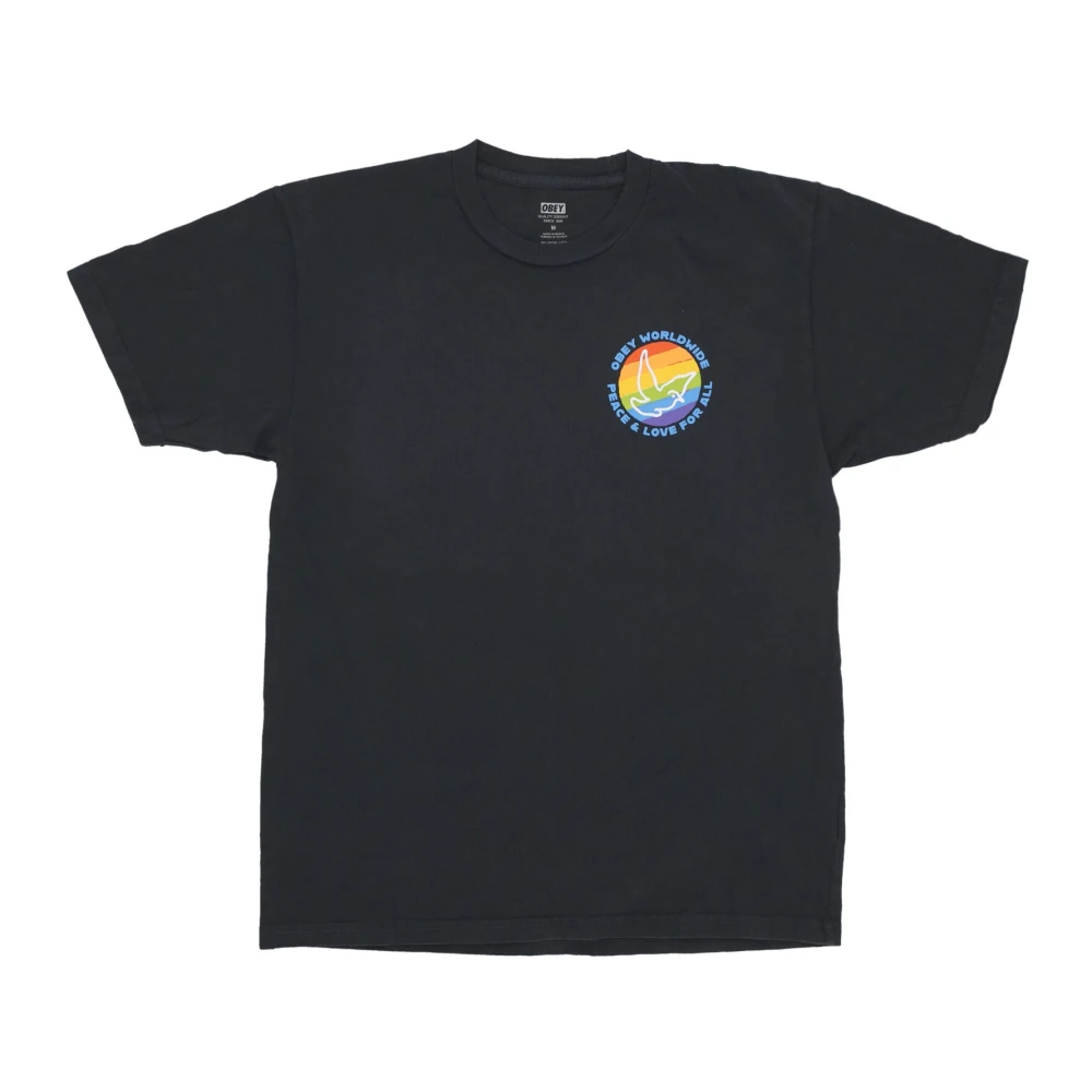 Obey Peace & Love Classic Tee Vintage Black Heren