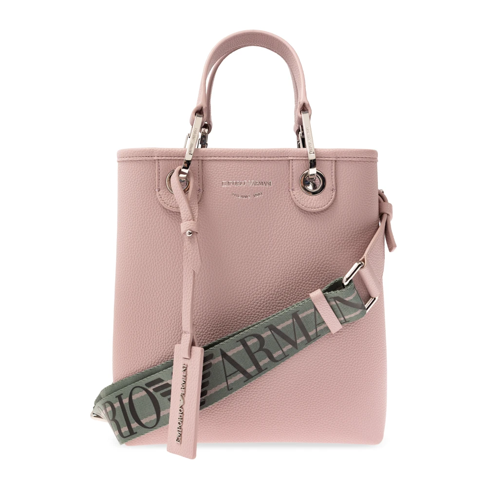 Emporio Armani Shoppers Shopping Verticale St. Cervo SF in poeder roze