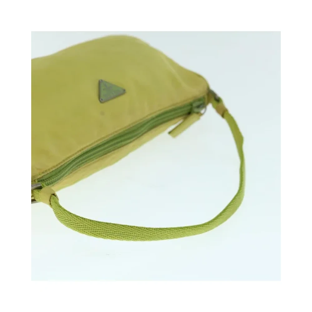 Prada Vintage Pre-owned Nylon prada-bags Green Dames