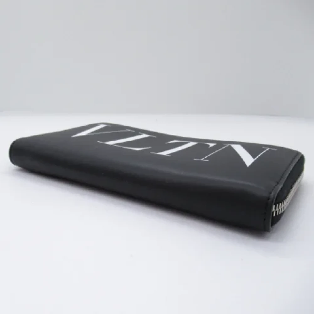 Valentino Vintage Pre-owned Leather wallets Black Heren